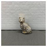 Unbranded Sitting Cat Brooch With  Rhinestones &