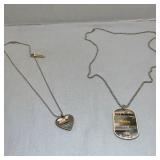 Two Souvenir Chain Necklaces