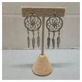 Bohemian Silver Tone Dangle Dream Catcher