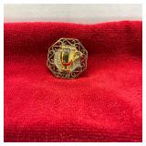 Vtg Avon Honor Society Brooch Pin Gold Tone