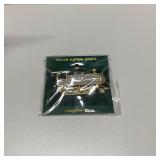 Gold Tone Locomotive Train w/Rhinestone Brooch Pin