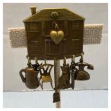 Jan Michaels  San Francisco Vtg. Brass Brooch