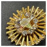 Vtg Order of the Eastern Star Brooch Pin