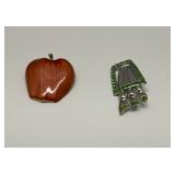 Two Brooch Pins