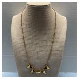 Vtg Style Gold Tone Triangular Spiked Charms &