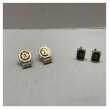Two sets of Silver Tone Cufflinks