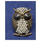 Vintage Bronze Tone Owl Ring