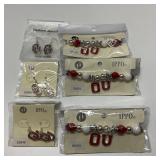 3 Sets of IPPO Beaded Stretch Bracelets & Earrings