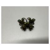 Vintage Gold Tone Butterfly Brooch Pendant