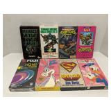 Group of VHS tapes - TMNT & cartoons