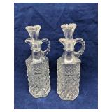 Anchor Hocking Wexford Oil and Vinegar Cruet Set