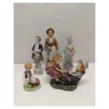 Group of porcelain figurines