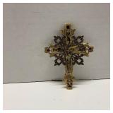 Vtg Large Religious Cross with Rhinestones
