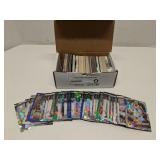 Group of sports cards, mostly basketball