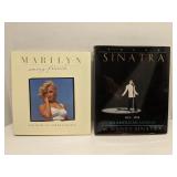 2 Coffee table books - Marilyn Monroe & Sinatra