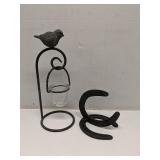 Lot od 2 metal decorative pieces decor