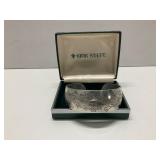 Kirk Stieff  Narsissus Pewter Cuff Bracelet
