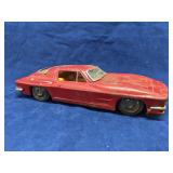 Vintage tin corvette toy car