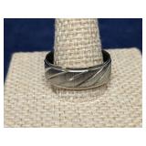 Men's Stainless Steel Wedding Band size 10
