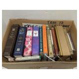 Box lot of books - mostly Bibles