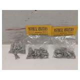 Group of vintage metal miniatures, 25mm