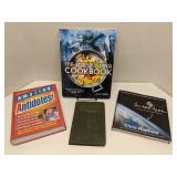 Group of books, mixed subjects