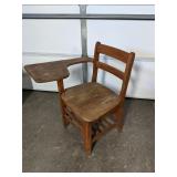 Solid wood vintage students desk