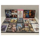 Lot of 15 DVDs, mixed genre