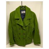 green double-breasted Old Navy peacoat