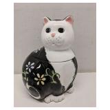 Hand Painted Whiskers Kitty Cat Cookie Jar