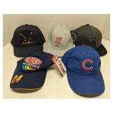 Lot of 5 baseball caps