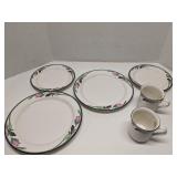 Lenox Midnight Blossoms dishes, 6 pieces