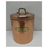 Ransburg copper coffee canister 6'