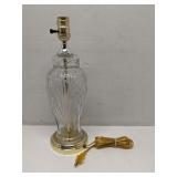 Decorative clear glass table lamp