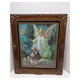 Guardian Angel with Children on a Bridge