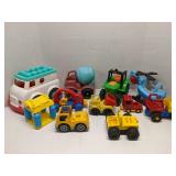 Group of kids toys