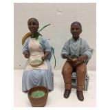 Homco African American Farmer and Wife