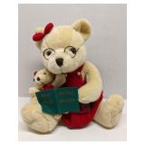 Mama & baby teddy bear reading book