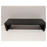 Black wood wall shelf 17.5'