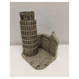Leaning Tower of Pisa bookend, resin