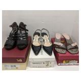 3 Pairs of women's high heel shoes size 8.5