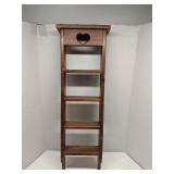vintage wooden ladder display shelf
