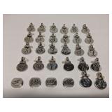 Group of Ganz monogram charm pendants