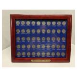 Framed 50 State Quaters set