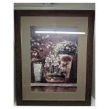 Framed botanical still-life art print