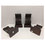 Lot of 4 wood corbels