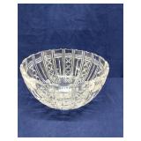 Cut crystal punch bowl, 11' wide x 6' tall