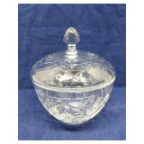 Vintage crystal covered dish
