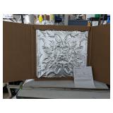 Box of 24' tin ceiling panels and stainless frame