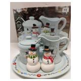 Kirkland's Snowman Family Hostess Set